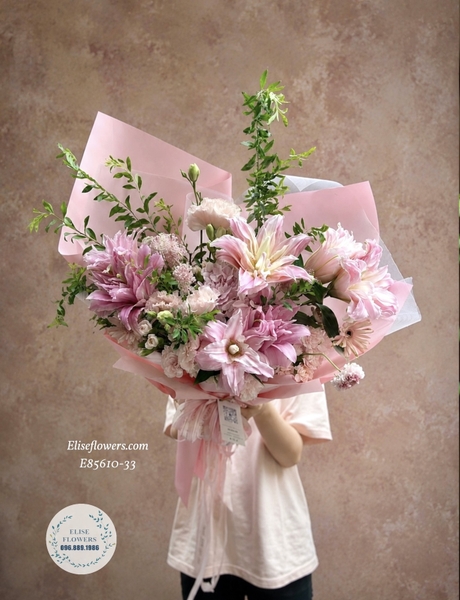 Ý nghĩa hoa ly kép hồng. Bó hoa ly kép hồng đẹp ý nghĩa tặng sinh nhật | Elise Flowers