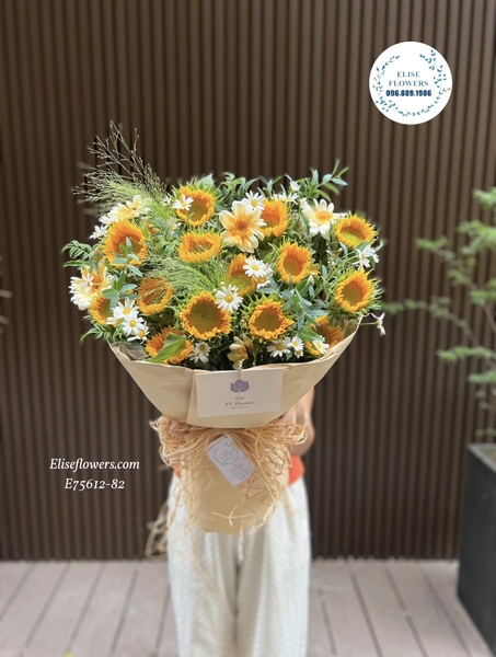 Hoa Hướng Dương Hà Nội. Bó Hoa Hướng Dương Đẹp Lạ Ở Hà Nội. Elise Flowers