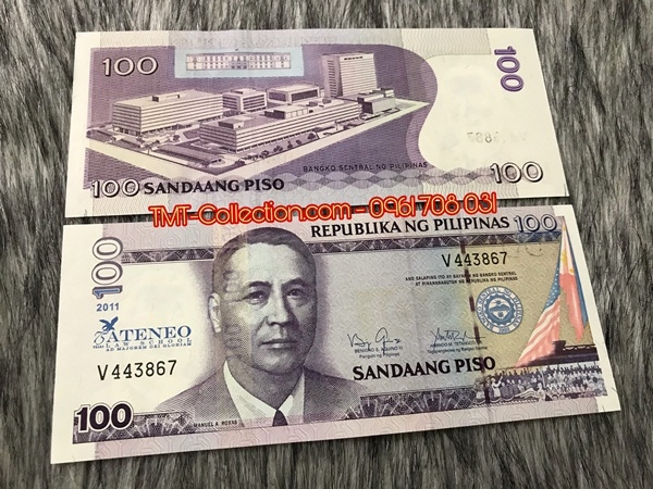 Philippines 100 Piso 2011 UNC kỷ niệm trường ĐH ATENEO