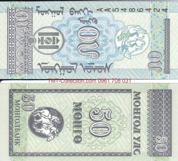 Mongolia - MÃ´ng Cá» 50 Mongo 1993 UNC | Chính Hãng | TMT Collection