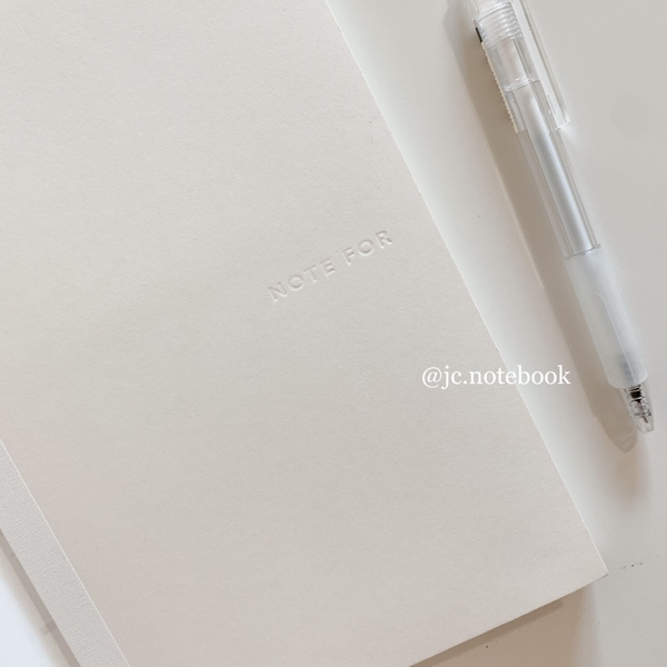 Sổ Tay Note For Basic A5 Ruột Grid Notebook Bìa Trắng