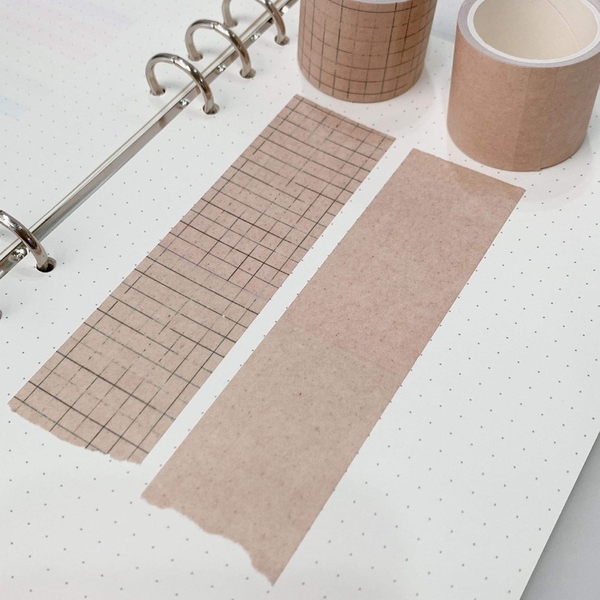 Băng Dính Washi Tape Kraft Vintage