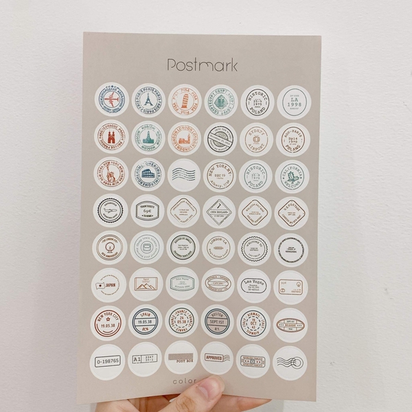 Sticker Tròn Họa Tiết