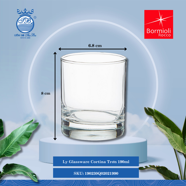 Ly Cortina (Nhiều Size) Bormioli Rocco Thủy Tinh