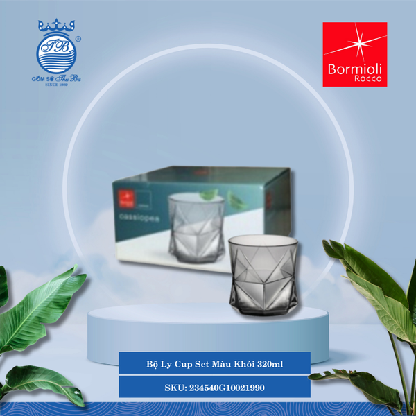 Bộ 4 Ly Cassiopea 320ml (Nhiều Màu) Bormioli Rocco Thủy Tinh