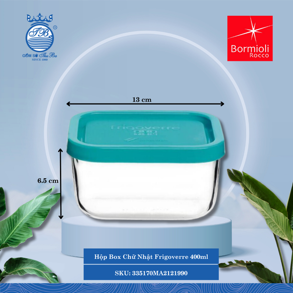 Hộp Chữ Nhật Frigoverre Bormioli Rocco Thủy Tinh