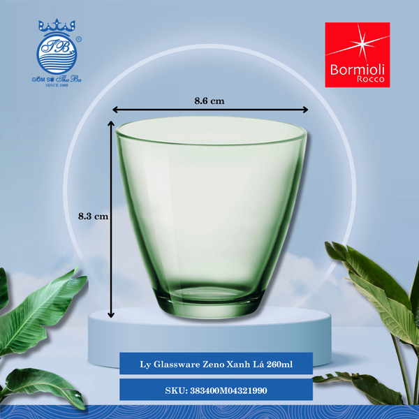 Ly Zeno (Nhiều Màu) Bormioli Rocco Thủy Tinh