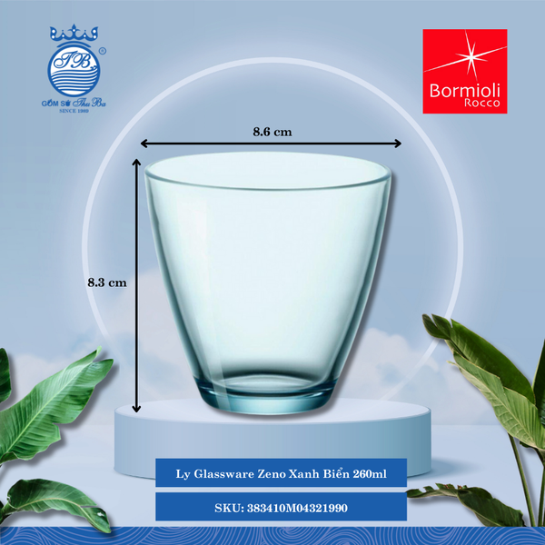 Ly Zeno (Nhiều Màu) Bormioli Rocco Thủy Tinh