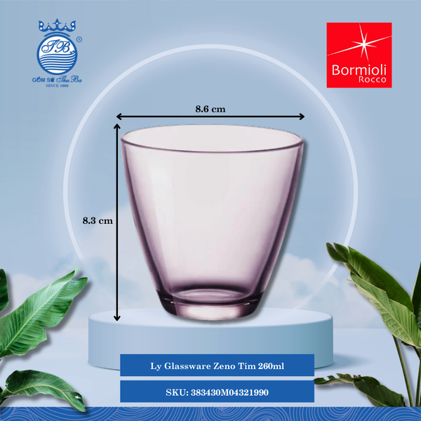 Ly Zeno (Nhiều Màu) Bormioli Rocco Thủy Tinh