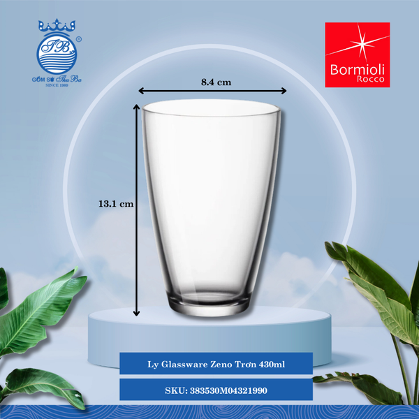 Ly Zeno (Nhiều Màu) Bormioli Rocco Thủy Tinh