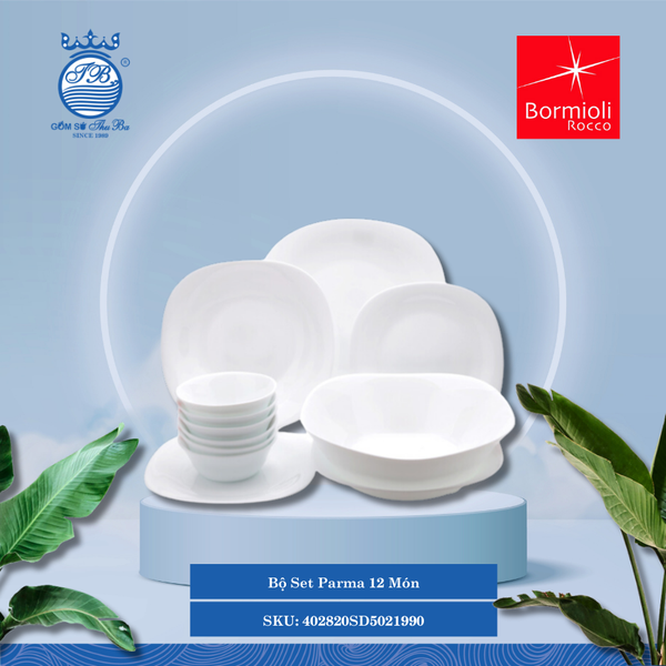 Bộ 12 món Parma Bormioli Rocco Thủy Tinh 402820SD5021990