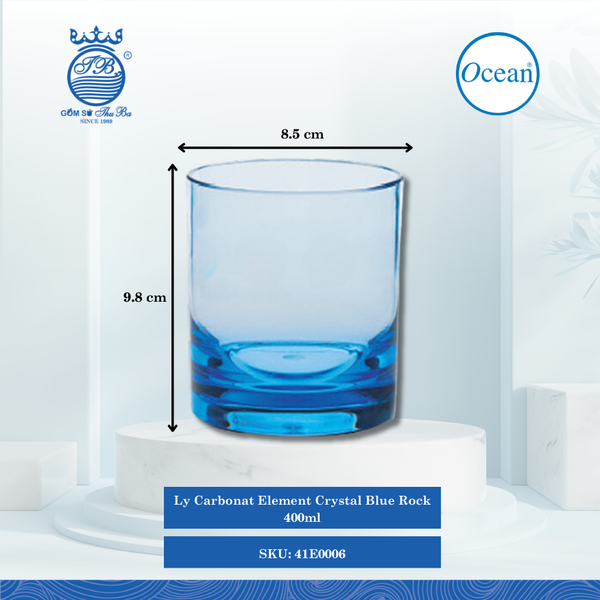 Ly Carbonat Element Blue Ocean Thủy Tinh