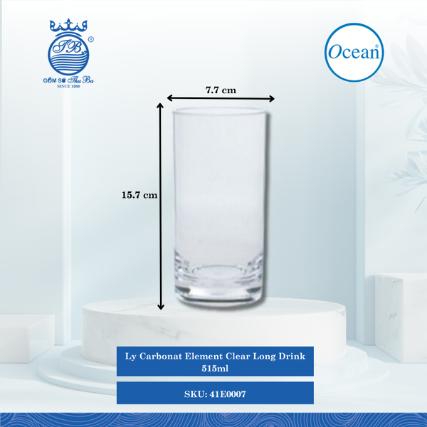 Ly Carbonat Element Clear Ocean Thủy Tinh