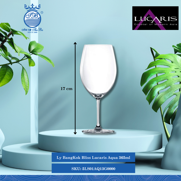 Ly Aqua BangKok Bliss 365ml Cao: 17cm 24 Cái/Thùng 6 Cái/Hộp Ocean Thủy Tinh 5LS01AQ13G0000