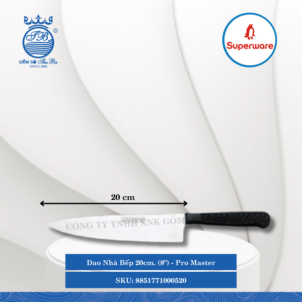 Dao Nhà Bếp Pro Master (Nhiều Size) Superware Inox