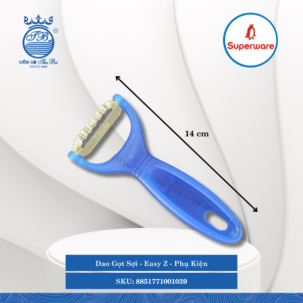 Dao Gọt Sợi Easy Z Dài: 14cm Superware Inox 8851771001039
