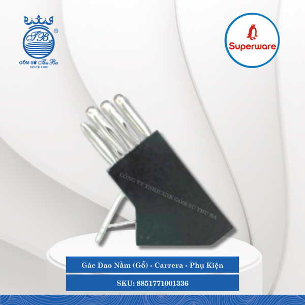 Gác Dao Nằm (Gỗ) Carrera Superware Inox 8851771001336