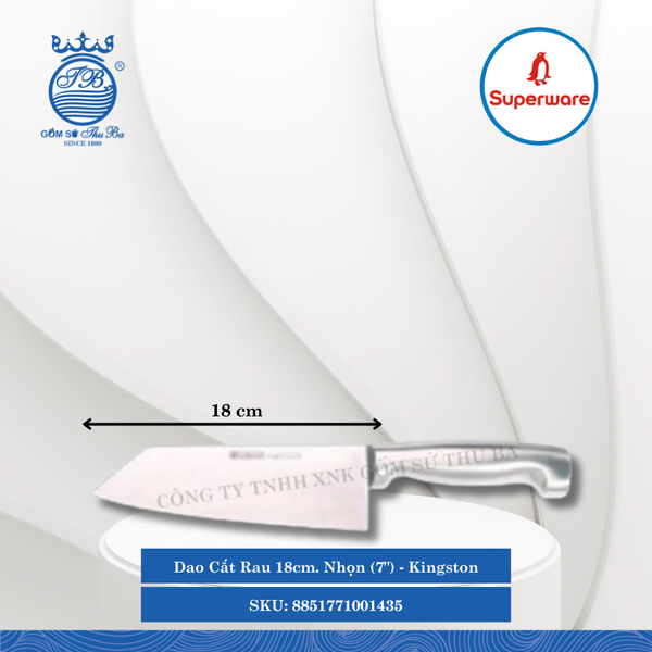 Dao Cắt Rau 18Cm (7") Kingston (Nhiều Loại) Superware Inox