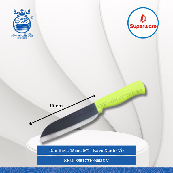 Dao Kava Xanh (Vỉ) (Nhiều Size) Superware Inox