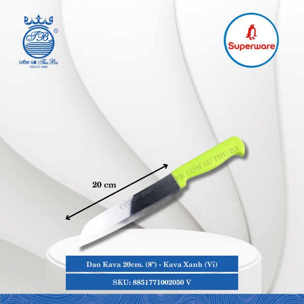 Dao Kava Xanh (Vỉ) (Nhiều Size) Superware Inox