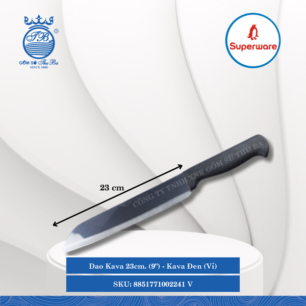 Dao Kava Đen (Vỉ) (Nhiều Size) Superware Inox