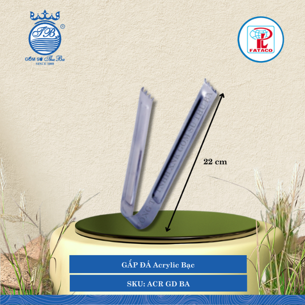 Gắp Đá Acrylic (Nhiều Màu) Fataco Nhựa Ice Tongs