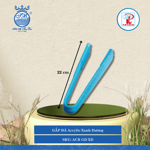Gắp Đá Acrylic (Nhiều Màu) Fataco Nhựa Ice Tongs