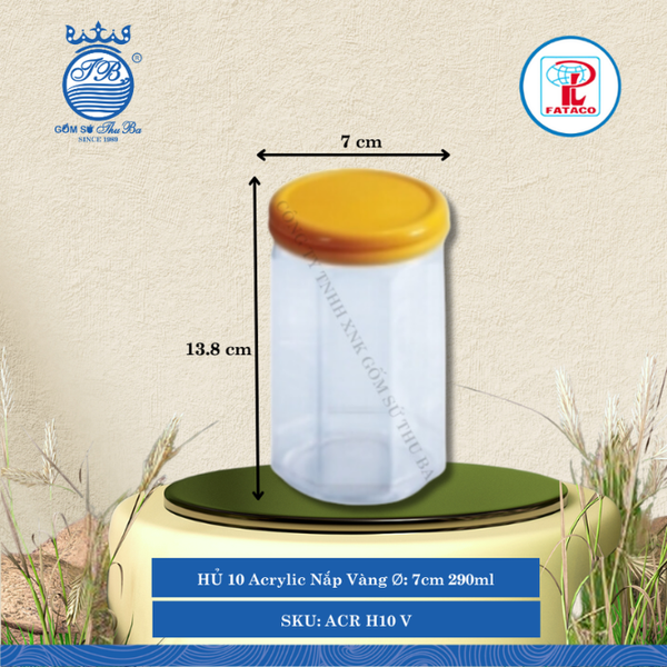Hủ Acrylic (Nhiều Size, Nhiều Màu) Fataco Nhựa