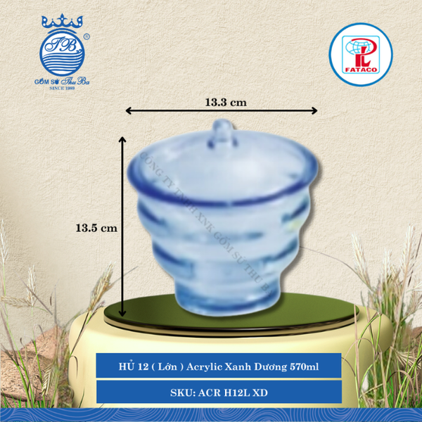 Hủ Xoắn Acrylic (Nhiều Size, Nhiều Màu) Fataco Nhựa