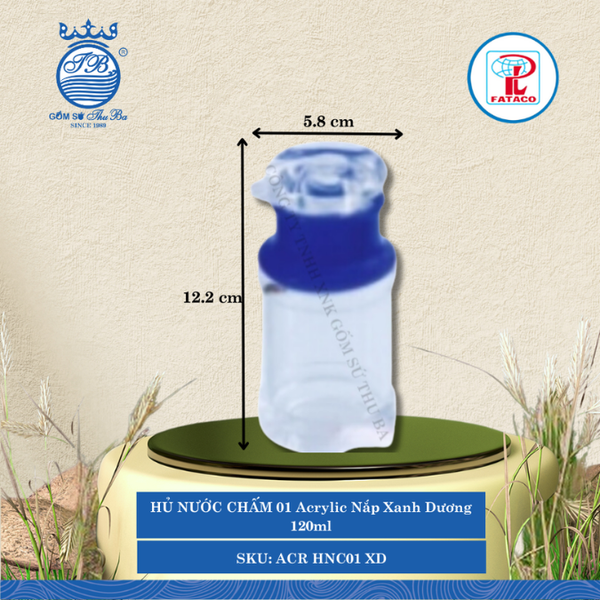 HŨ ĐỰNG NƯỚC CHẤM NC 01 Acrylic (Nhiều Màu) Fataco Nhựa