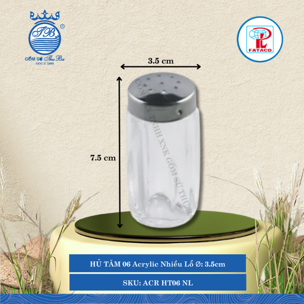 HŨ TĂM HT 06 Acrylic (Nhiều Loại) Fataco Nhựa