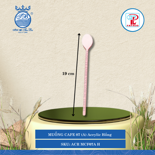 Muỗng Cà Phê 07 (A) Acrylic (Nhiều Màu) Fataco Nhựa