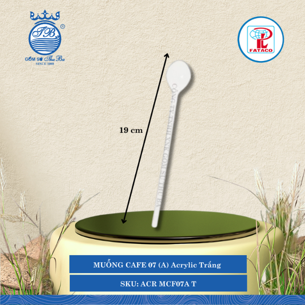 Muỗng Cà Phê 07 (A) Acrylic (Nhiều Màu) Fataco Nhựa