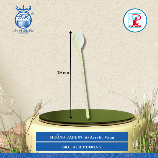 Muỗng Cà Phê 07 (A) Acrylic (Nhiều Màu) Fataco Nhựa