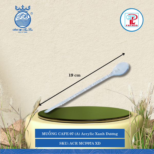 Muỗng Cà Phê 07 (A) Acrylic (Nhiều Màu) Fataco Nhựa