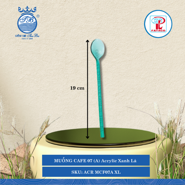Muỗng Cà Phê 07 (A) Acrylic (Nhiều Màu) Fataco Nhựa