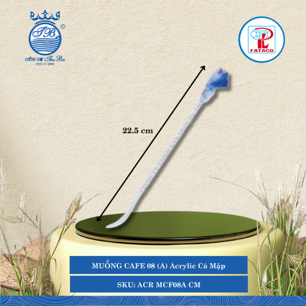 Muỗng Cà Phê 08 (A) Acrylic (Nhiều Màu) Fataco Nhựa