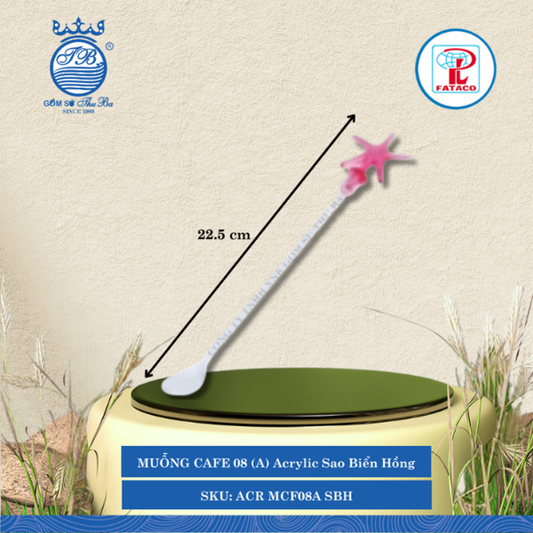 Muỗng Cà Phê 08 (A) Acrylic (Nhiều Màu) Fataco Nhựa