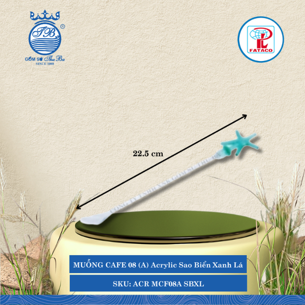 Muỗng Cà Phê 08 (A) Acrylic (Nhiều Màu) Fataco Nhựa