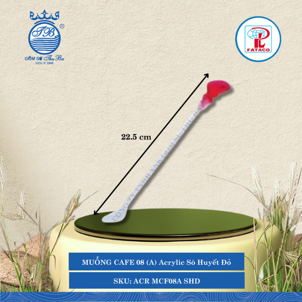 Muỗng Cà Phê 08 (A) Acrylic (Nhiều Màu) Fataco Nhựa