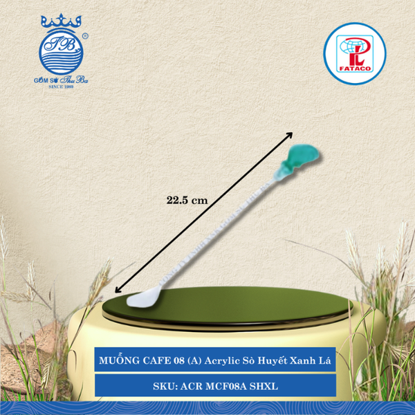 Muỗng Cà Phê 08 (A) Acrylic (Nhiều Màu) Fataco Nhựa