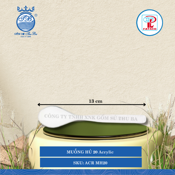 Muỗng Hủ Acrylic (Nhiều Loại) Fataco Nhựa