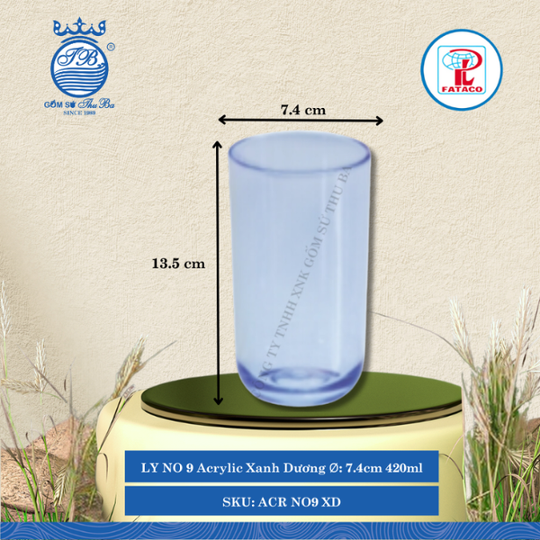 Ly NO 9 Acrylic (Nhiều Màu) Fataco Nhựa