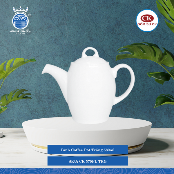 Bình Cà Phê Trắng (Nhiều Size) CK Sứ