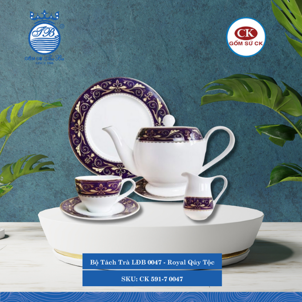 Bộ Tách Trà LĐB 0047 - Royal Qúy Tộc CK Sứ CK 591-7 0047