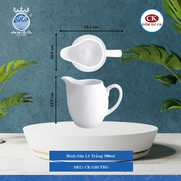 Bình Sữa G32, G33, G35 Trắng (Nhiều Size) CK Sứ