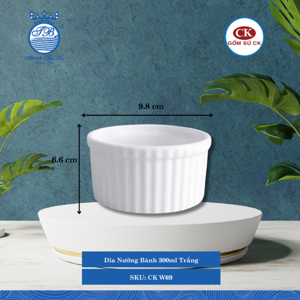 Dĩa Nướng Bánh Trắng (Nhiều Size) CK Sứ