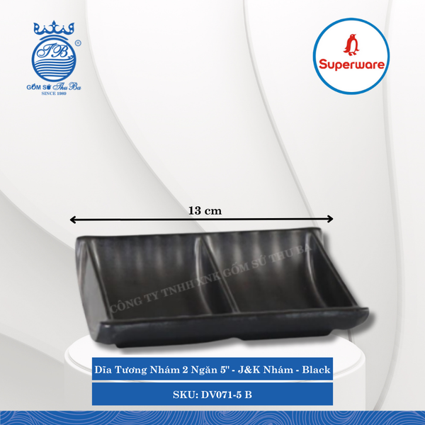 Dĩa Tương Nhám J&K Nhám Black (Nhiều Loại) Superware Nhựa