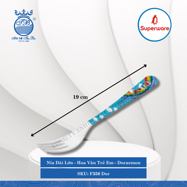 Nĩa Dài Doraemon Rainbow (Nhiều Loại) Superware Nhựa