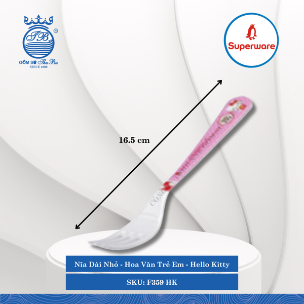 Nĩa Dài Hello Kitty (Nhiều Loại) Superware Nhựa